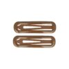 Haarspeld Klikklak 7cm - Epoxy - Bruin - Set van 2