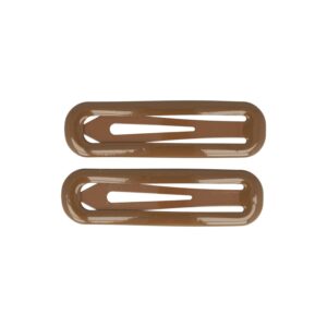 Haarspeld Klikklak 7cm - Epoxy - Bruin - Set van 2