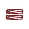 Haarspeld Klikklak 7cm - Epoxy - Donkerrood - Set van 2