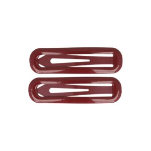 Haarspeld Klikklak 7cm - Epoxy - Donkerrood - Set van 2