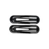 Haarspeld Klikklak 7cm - Epoxy - Zwart - Set van 2