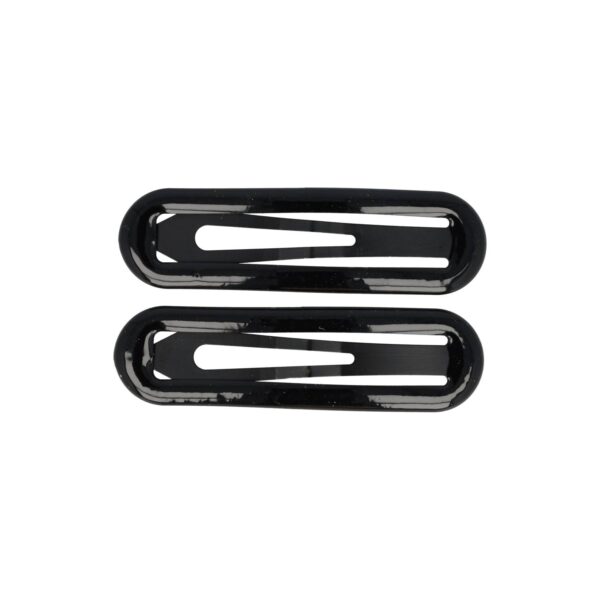 Haarspeld Klikklak 7cm - Epoxy - Zwart - Set van 2