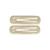 Haarspeld Klikklak 7cm - Epoxy - Creme - Set van 2