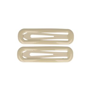Klikklak 7cm naturel_8 Haarspeld Klikklak 7cm - Epoxy - Creme - Set van 2