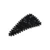 Klikklak driehoek steentjes_9 Haarspeld Klikklak 7cm - Driehoek Vorm - Glitter Steentjes - Zwart
