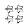 Klikklak ster zilver set van 4_1 Haarspeld Klikklak 3cm - Ster - Zilver - Set van 4