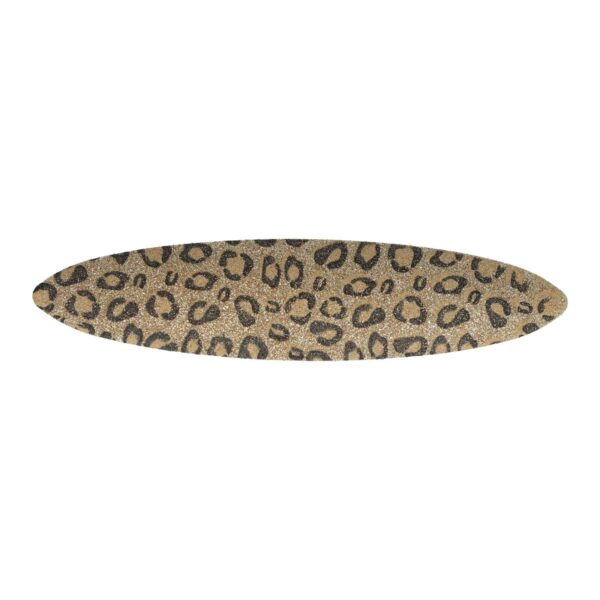 Haarspeld Patentspeld 9cm – Ovaal – Glitter Panterprint – Beige Goud