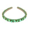 diadeem facet stenen_5 Haarband Diadeem 1,5cm – Facetkralen - Strass Steentjes – Groen