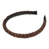 Haarband Diadeem 1.5cm – Gevlochten – Effen Stof & Kunststof – Bruin