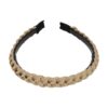 Haarband Diadeem 1.5cm – Gevlochten – Effen Stof & Kunststof – Beige