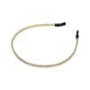 diadeem strass steentjes 2 rijen goud_2 Haarband Diadeem 0,5cm – 2 Rijen Strass Steentjes – Metaal – Goud