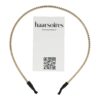 diadeem strass steentjes 2 rijen goud_3 Haarband Diadeem 0,5cm – 2 Rijen Strass Steentjes – Metaal – Goud