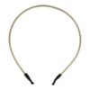 diadeem strass steentjes 2 rijen goud_4 Haarband Diadeem 0,5cm – 2 Rijen Strass Steentjes – Metaal – Goud