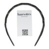 diadeem strass steentjes fantasie_12 Haarband Diadeem 2,5cm – Open Wave 3 Rijen – Strass Steentjes – Kunststof – Zwart Zilver