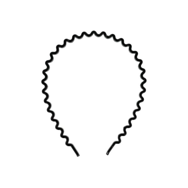 diadeem zigzag kunststof zwart_1 Haarband Diadeem 1cm – Zigzag Vorm – Kunststof – Zwart