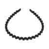 diadeem zigzag kunststof zwart_4 Haarband Diadeem 1cm – Zigzag Vorm – Kunststof – Zwart