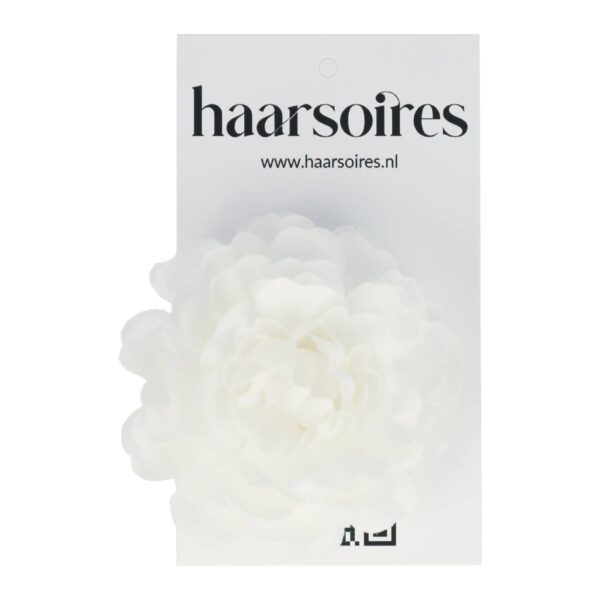 duckklem bloem_13 Haarspeld Duckklem 5cm – Haarbloem – Wit