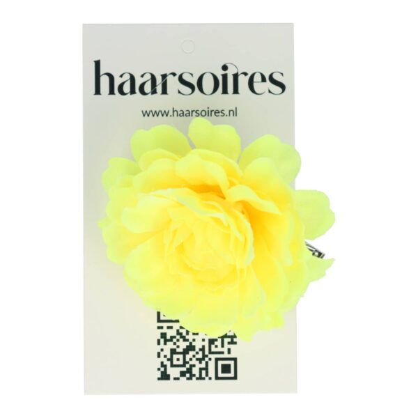 duckklem bloem_4 Haarspeld Duckklem 5cm – Haarbloem – Geel
