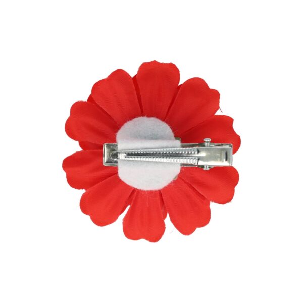duckklem bloem_9 Haarspeld Duckklem 5cm – Haarbloem – Rood