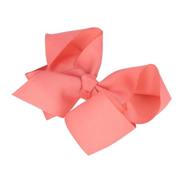 duckklem strik 10cm roze_1 Haarspeld Duckklem 10cm – Strik van Stof – Roze