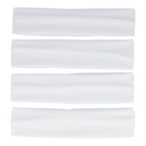 Haarband Stof 4cm - Baby - Wit - DIY - Set van 4