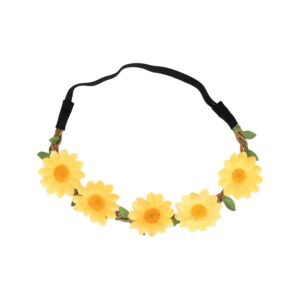 Haarband Bloemen – Gevlochten  – Oranje