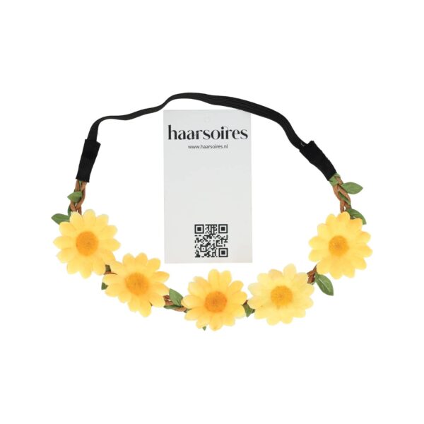 haarband bloemen_2 Haarband Bloemen – Gevlochten – Oranje