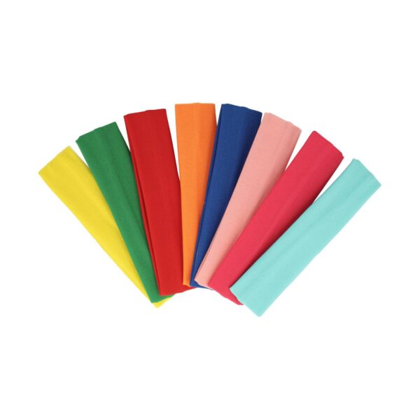 haarband color mix 8 stuks_3 Haarband Stof 4cm - Baby - Color Mix - DIY - Set van 8