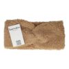 Haarband Twist 12cm – Effen Kleur – Teddy Imitatiebont Stof – Lichtbruin