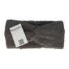 Haarband Twist 12cm – Effen Kleur – Teddy Imitatiebont Stof – Grijs