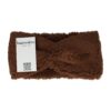 Haarband Twist 12cm – Effen Kleur – Teddy Imitatiebont Stof – Donkerbruin