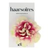 Haarspeld Duckklem 5cm – Haarbloem – Creme Paars