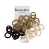 haarelastieken endless mini bruin tinten_3 Haarelastiekjes Mini 2cm - Endless – Bruin Beige Creme - Set van 40