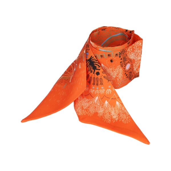 haarsjaaltje print_15 Haarband Haarsjaaltje 95cm - Fantasie Patroon - Oranje