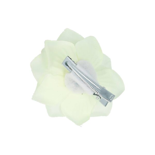 Haarspeld Duckklem 5cm – Haarbloem Roos – Creme