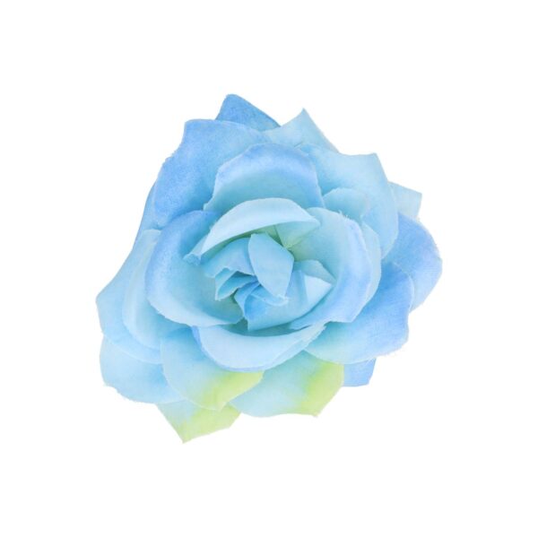 Haarspeld Duckklem 5cm – Haarbloem Roos – Blauw