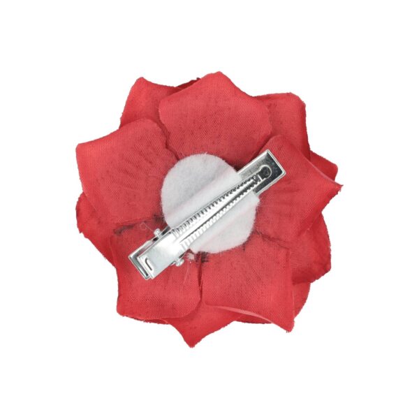 haarspeld roos bloem_8 Haarspeld Duckklem 5cm – Haarbloem Roos – Rood
