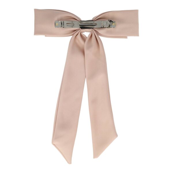 Haarspeld Patentspeld Strik 17cm – Handmade – Oud lichtroze