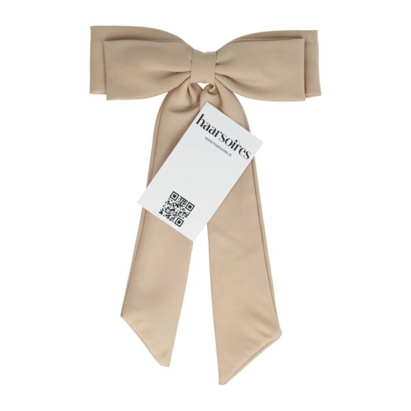 Haarspeld Patentspeld Strik 17cm – Handmade – Beige