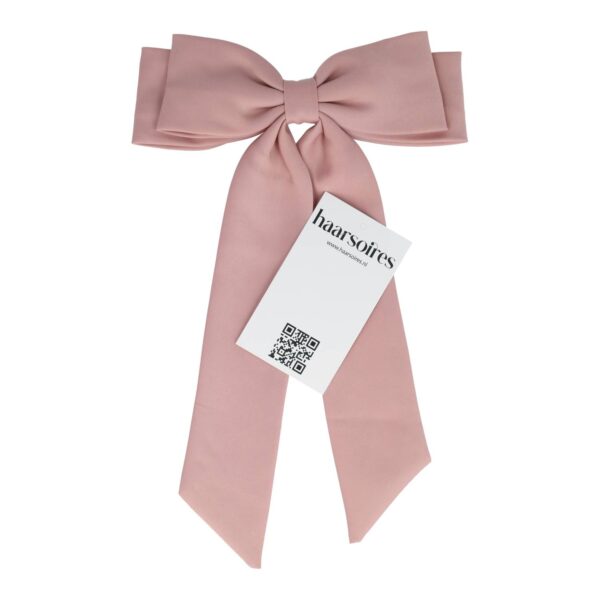 Haarspeld Patentspeld Strik 17cm – Handmade – Oudroze