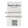 schuifspeldje recht strass parel_1 Haarspeld Schuifspeldjes 6cm - Recht - Strass Steentjes & Parel - Zilver - Set van 2