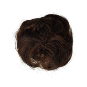 Haarelastiek Scrunchie – Imitatiehaar – Bruin Donkerbruin