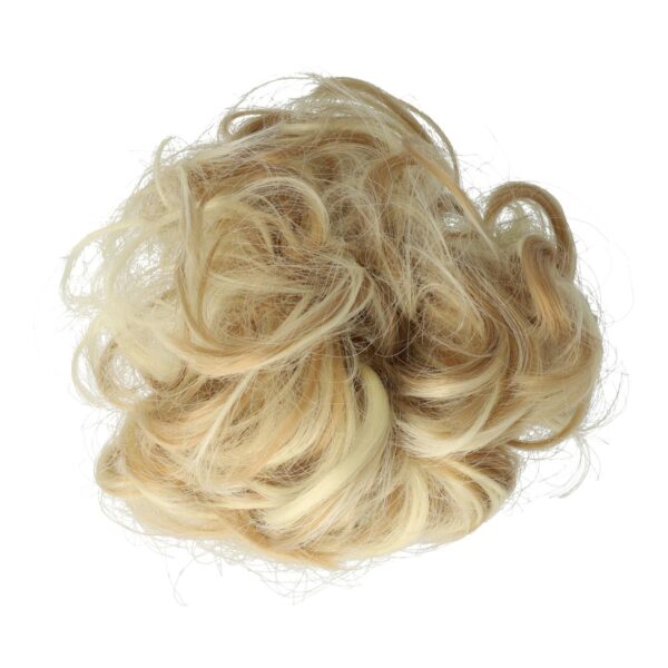 Haarelastiek Scrunchie – Imitatiehaar – Blond Lichtblond