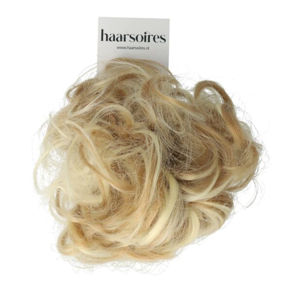 Haarelastiek Scrunchie – Imitatiehaar – Blond Lichtblond