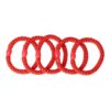 Haarelastieken basic - Hair Tie - Rood - Set van 5