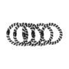 Haarelastieken Basic - Hair Tie - Zwart Zilver - Set van 5