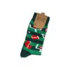 Sokken - American Football Print - Groen Wit Rood - Katoen - Maat 38-45
