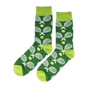 Sokken - Tennis Print - Groen - Katoen - Maat 38-45