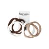 Haarelastieken Basic - Endless Armband - Bruin Wit  - Set van 6
