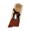 Sokken - Paarden Print - Bruin - Katoen - Maat 38-45